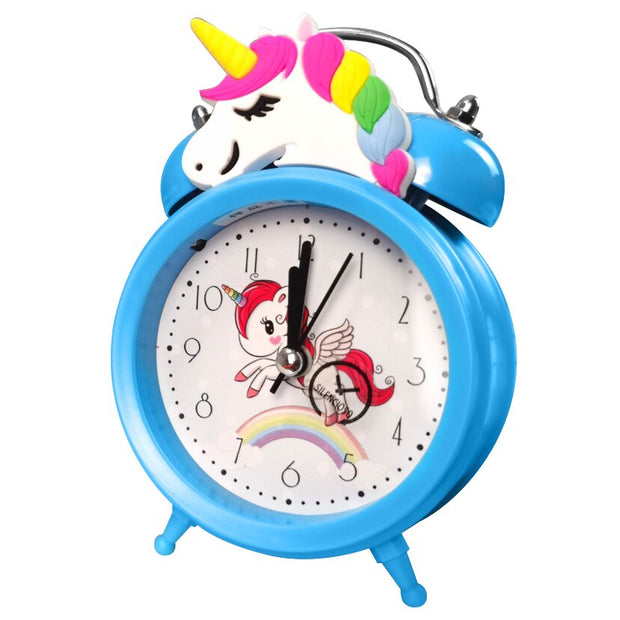 Réveil licorne pour enfants, veilleuse à 7 Led, horloge de bureau, Date,  température, cadeaux d'anniversaire