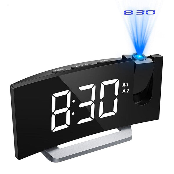 Radio Réveil Projecteur LED 5 Pouces