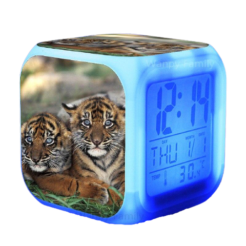 Réveil led bébé tigre